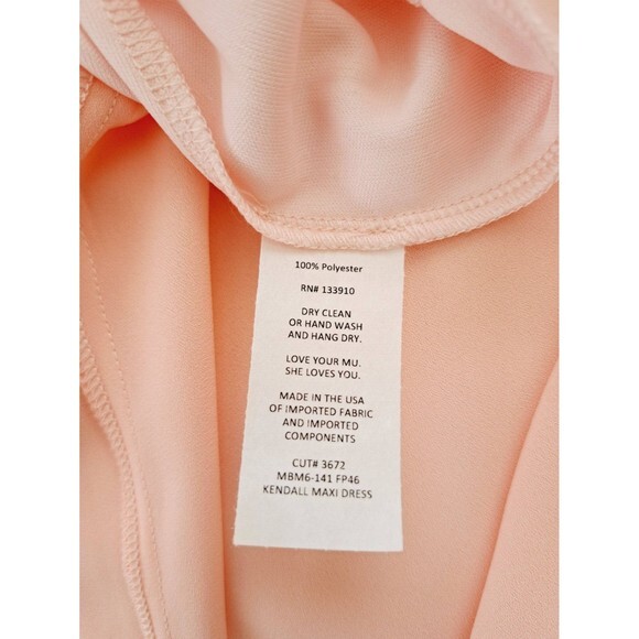 NWT Show Me Your MuMu Kendall Maxi Dress, Frosty Pink Crisp, Small - Picture 10 of 11